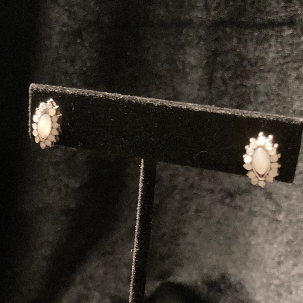 Silver stud earrings - 3 different pairs